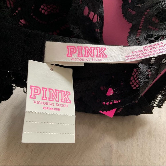 PInk Halter Lace Push up Bra Small - Picture 13 of 16